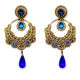 Sapphire Gold Earrings